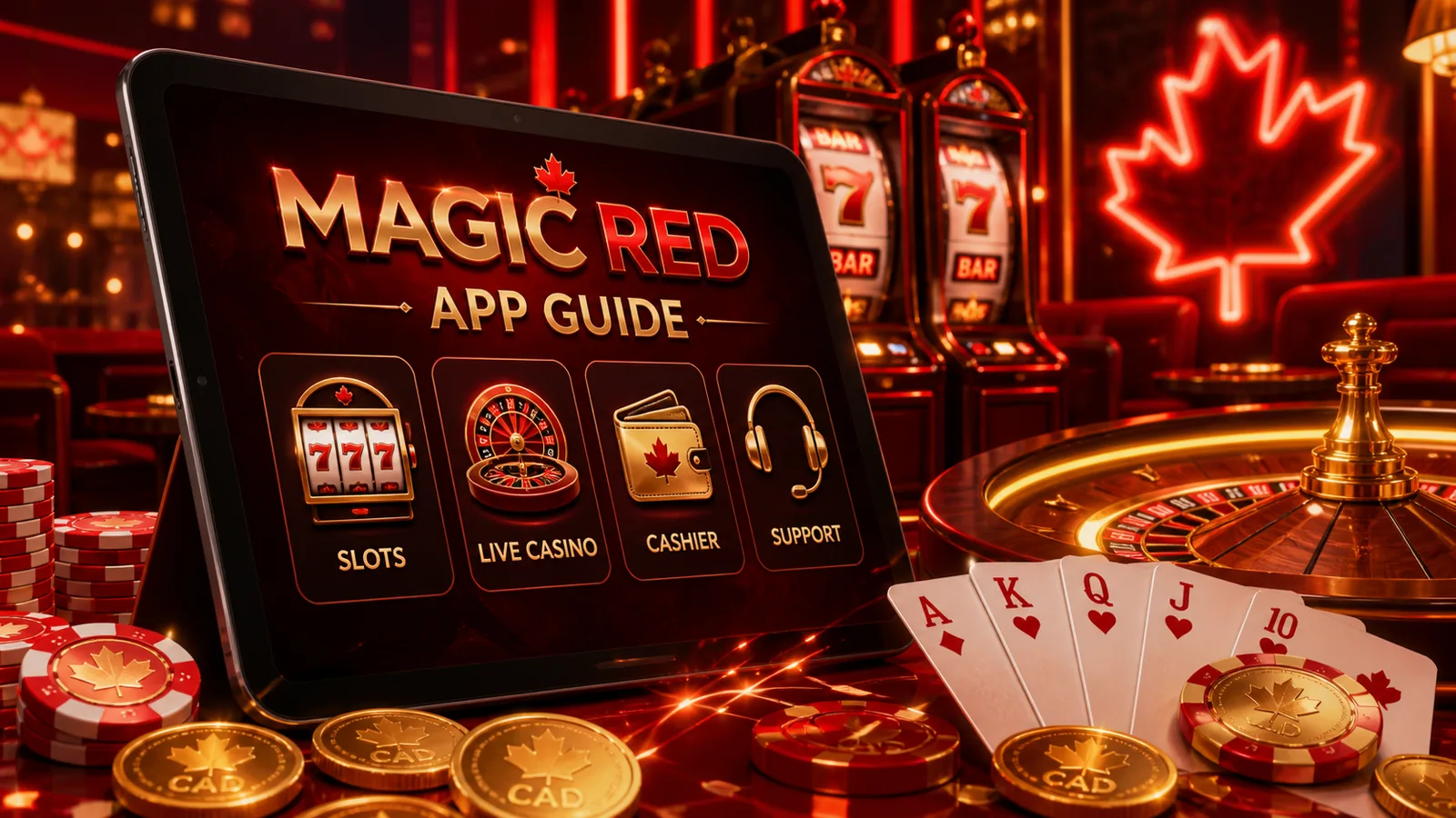 Magic Red Casino App content banner
